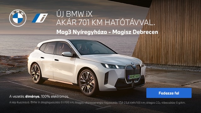 BMW iX - teljesen elektromos